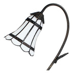 Tiffany Tafellamp 48 cm Bruin met polyresin tiffany bureaulamp