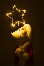 J-Line Kerstman Led Ster Resin Wit/Rood Large