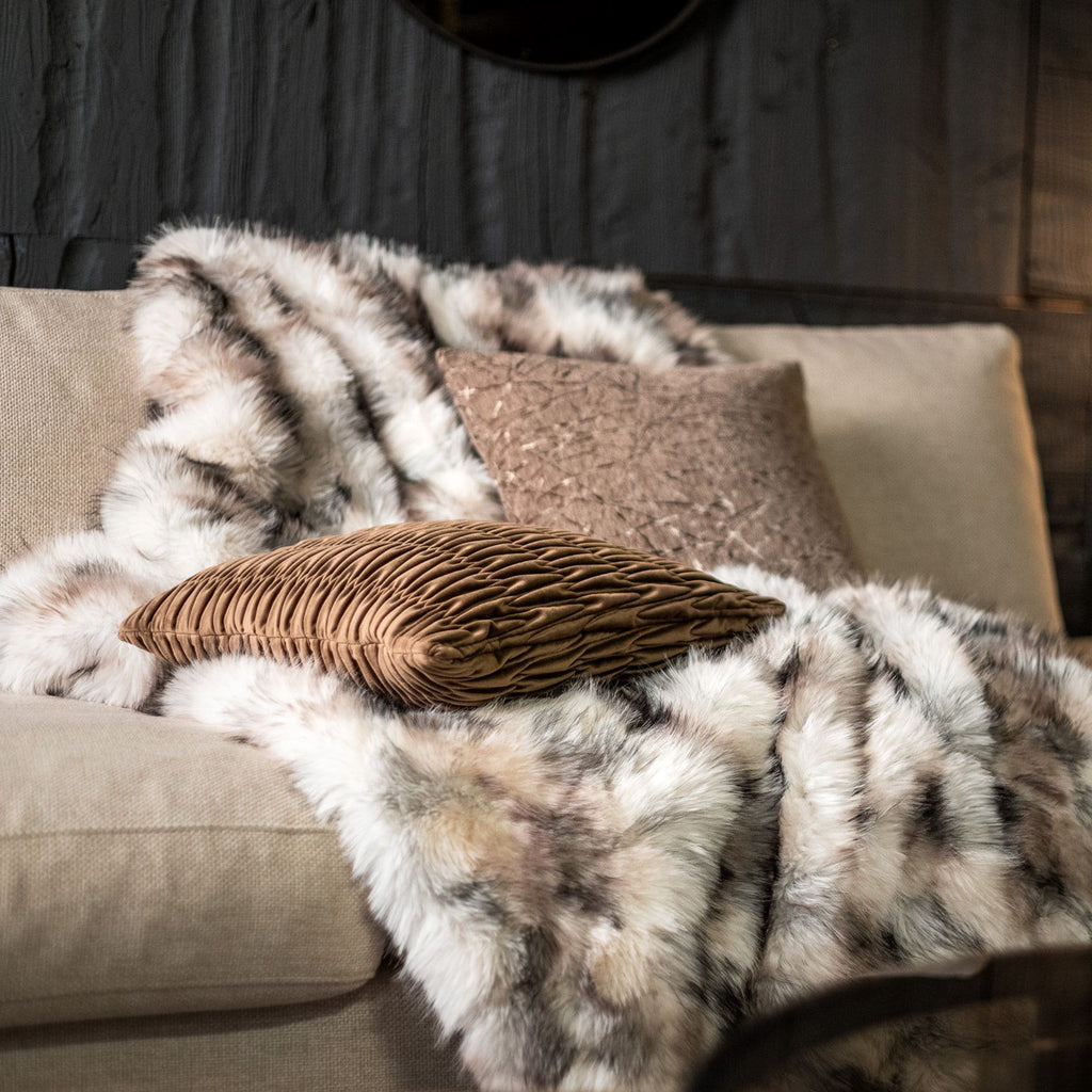 Ghislaine | Plaid 140x180 cm | Natuurlijk | Bruin | Hoii