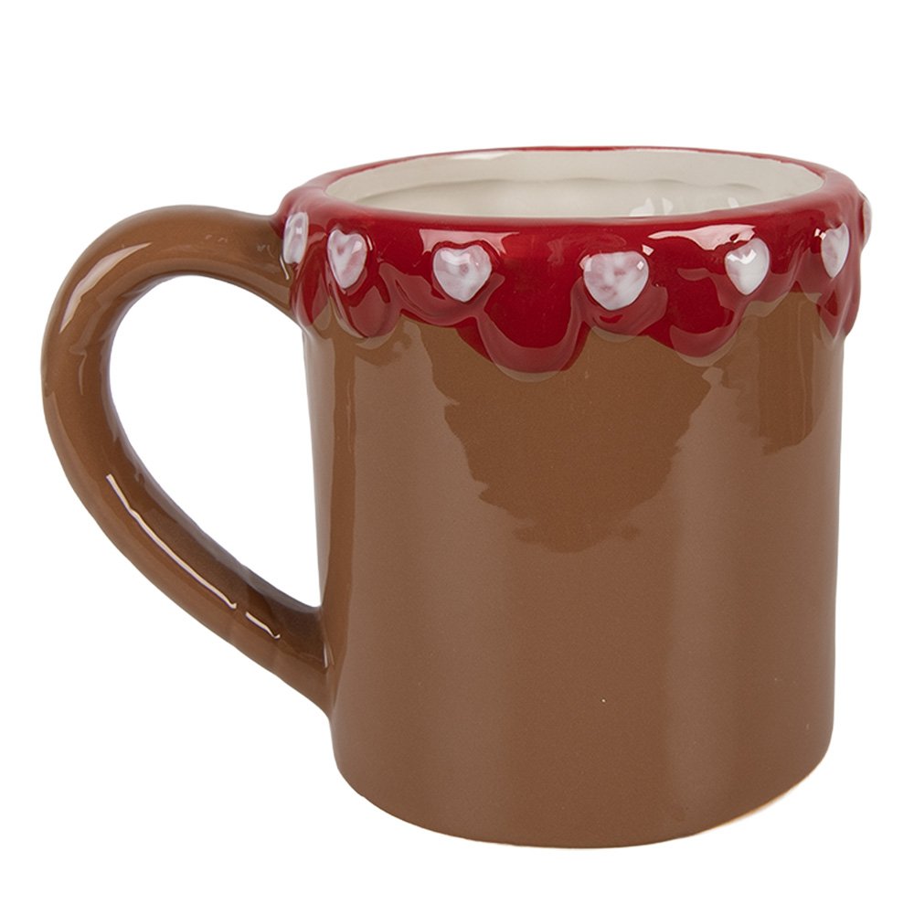 Mok 375 ml Bruin Keramiek Gingerbread man