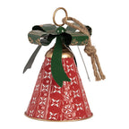 Kerstdecoratie Beeld Bel Ø 14x21 cm Rood Metaal