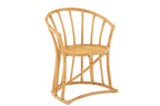 J-Line stoel + kussen - jute/textiel - naturel/wit