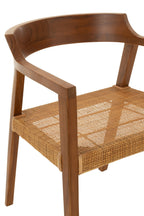 J-Line stoel Emma - hout - bruin