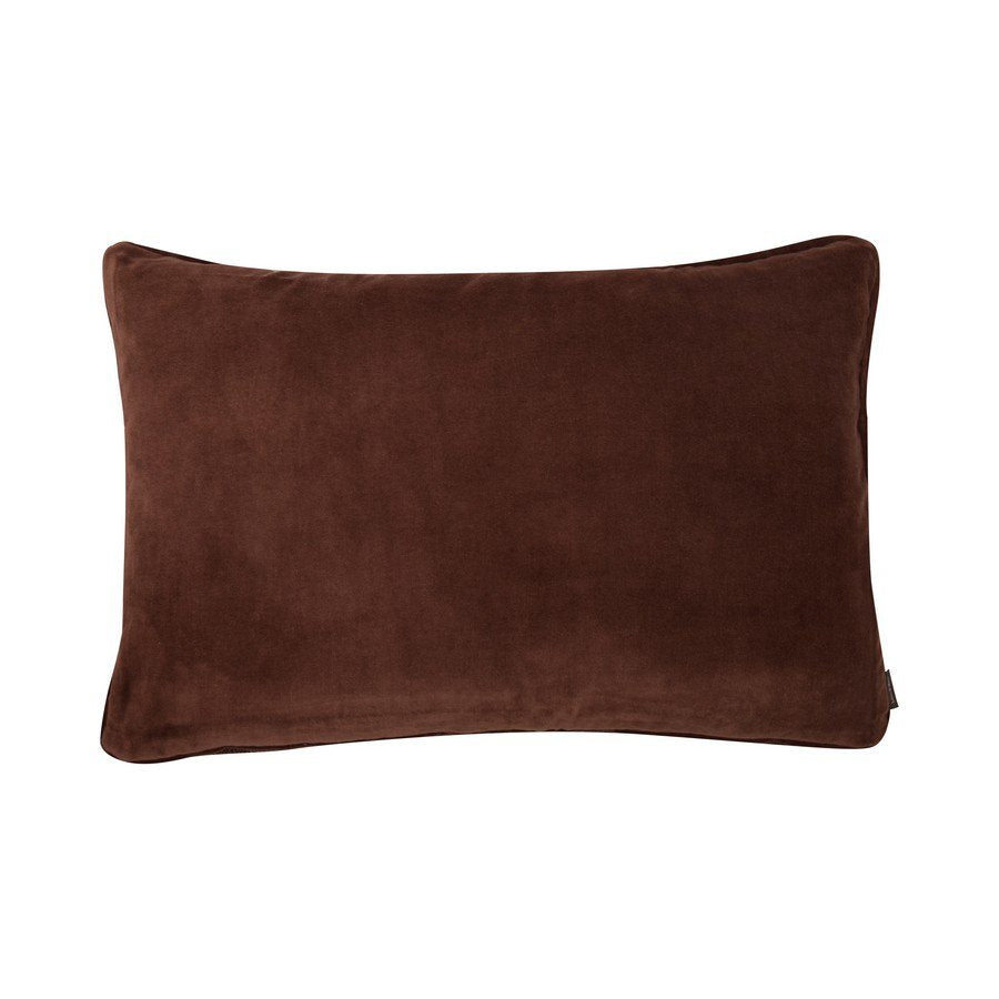 Velvet wool cappuccino cushion 40x60 cm