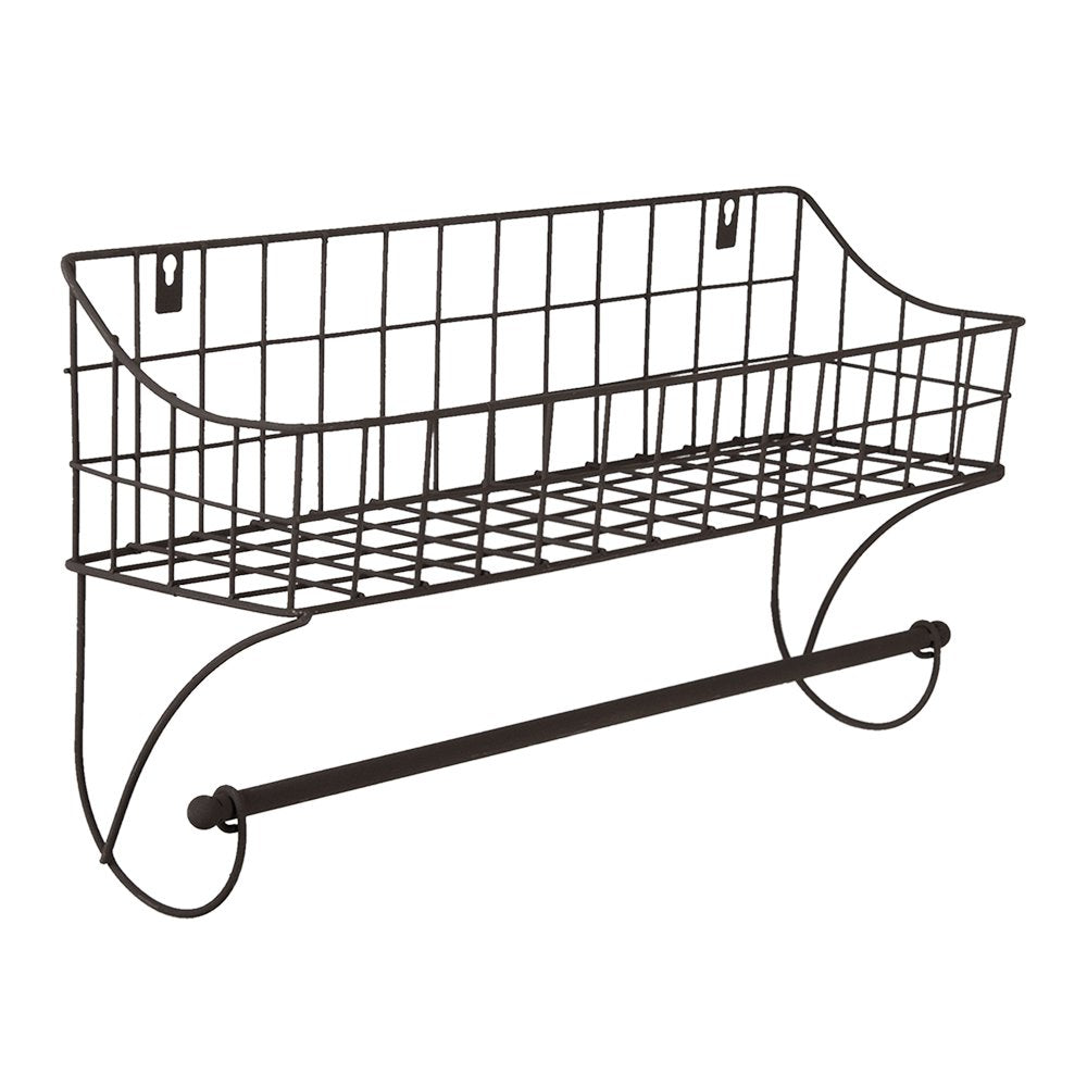 Handdoekhouder 44x12x25 cm Bruin IJzer Handdoekhaak