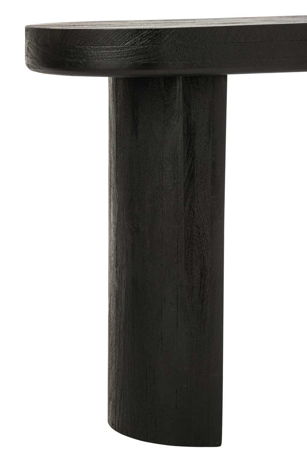 J-Line Consoletafel - mangohout - zwart/naturel