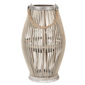 Windlicht Grijs Hout