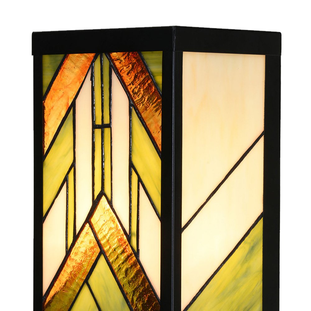 Wandlamp Tiffany 14x16x40 cm Beige Glas