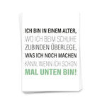 Ik ben op een leeftijd waar ik nadenk over wat ik kan doen als ik kan doen als ik al hieronder ben - ansichtkaart 10 set