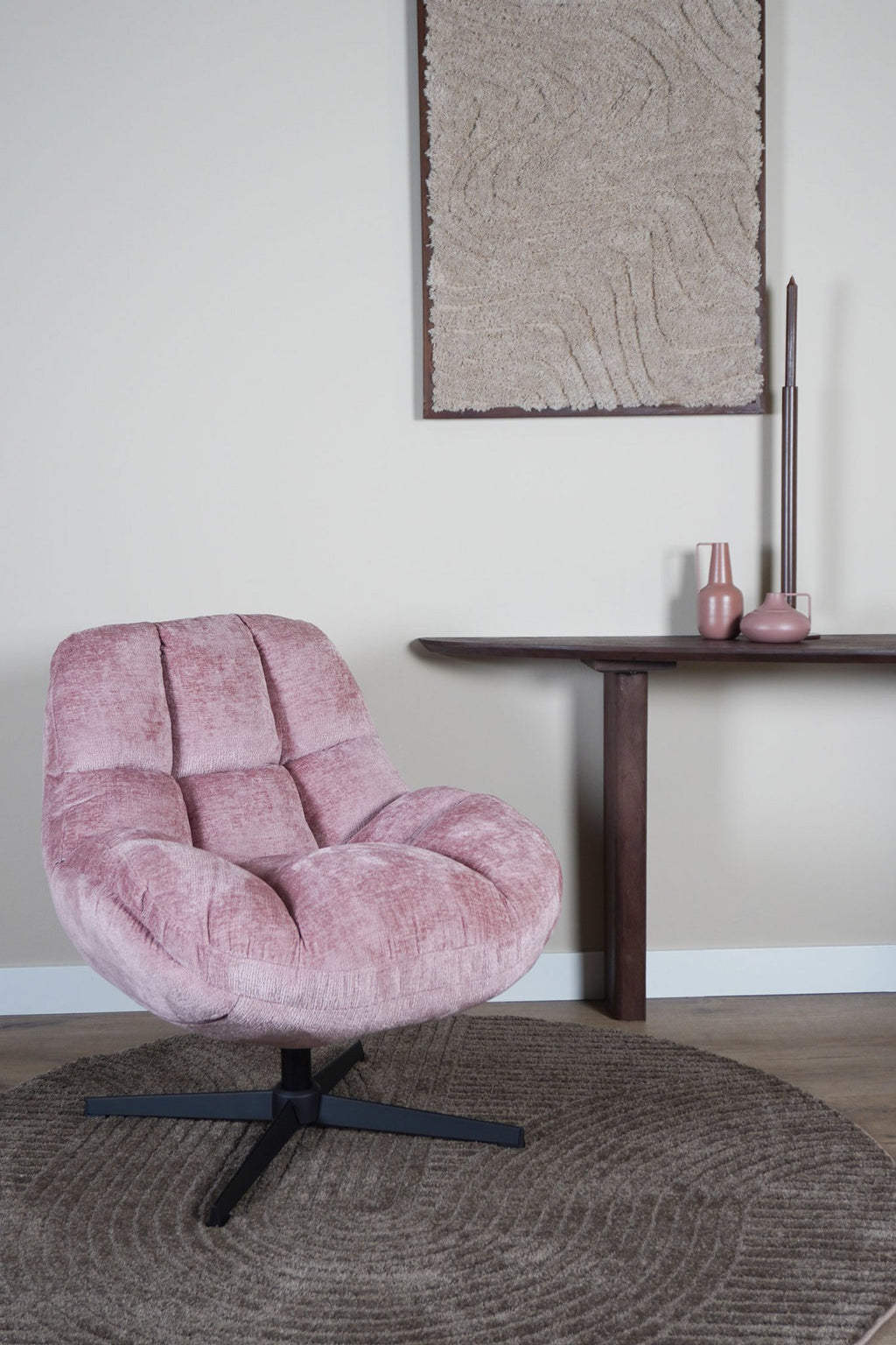 Fauteuil Charlie Pink