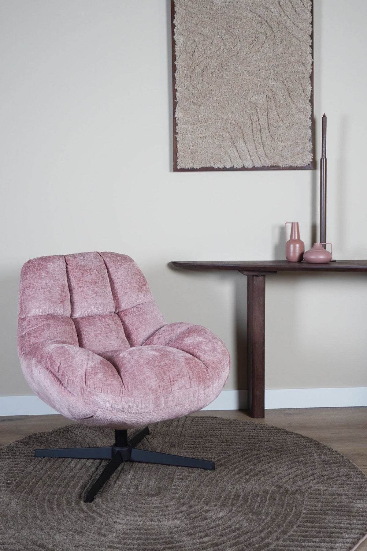 Fauteuil Charlie Pink