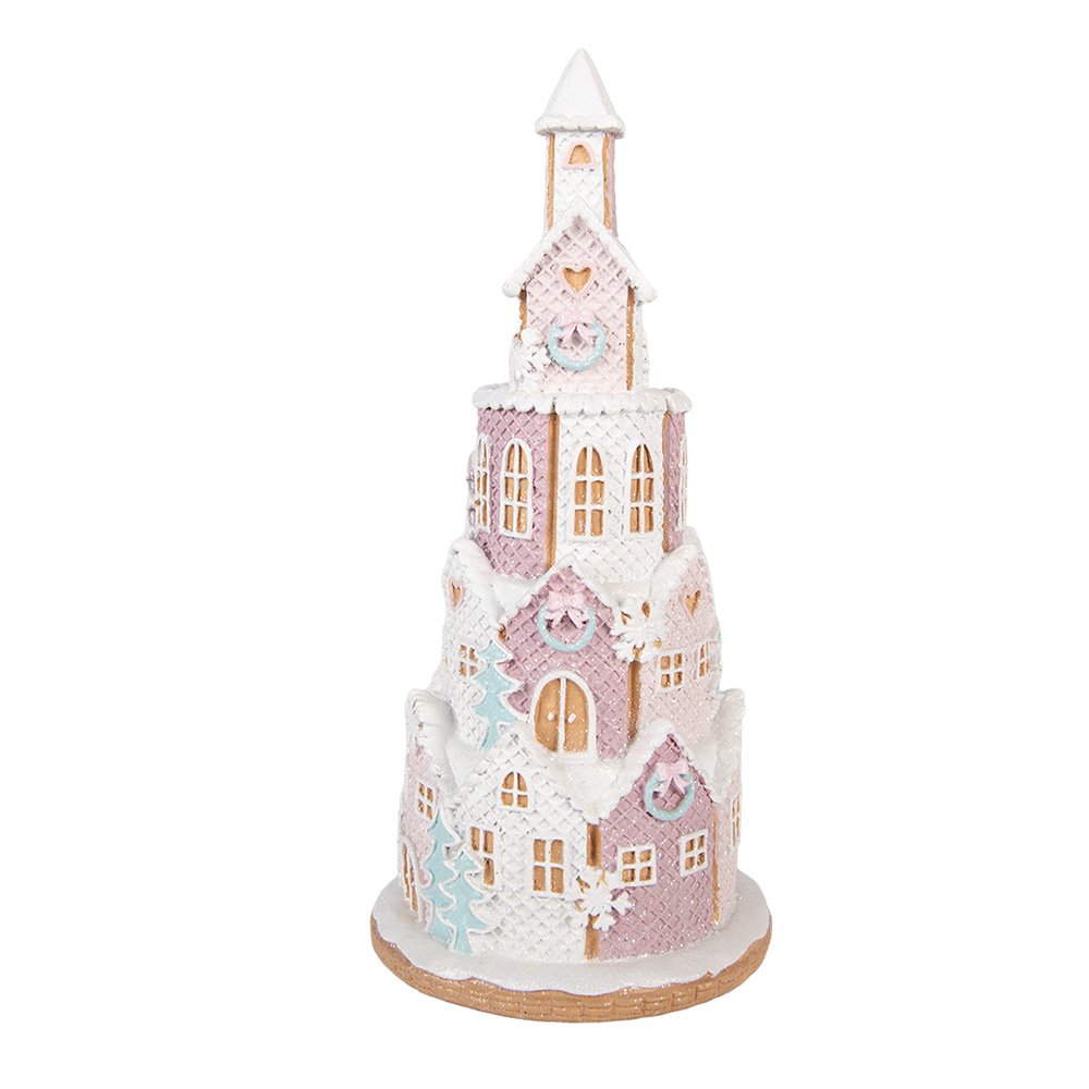 Gingerbread house 26x10x40 cm Bruin Kunststof