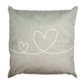 Kussenhoes 45x45 cm Beige Groen Polyester Harten Sierkussen