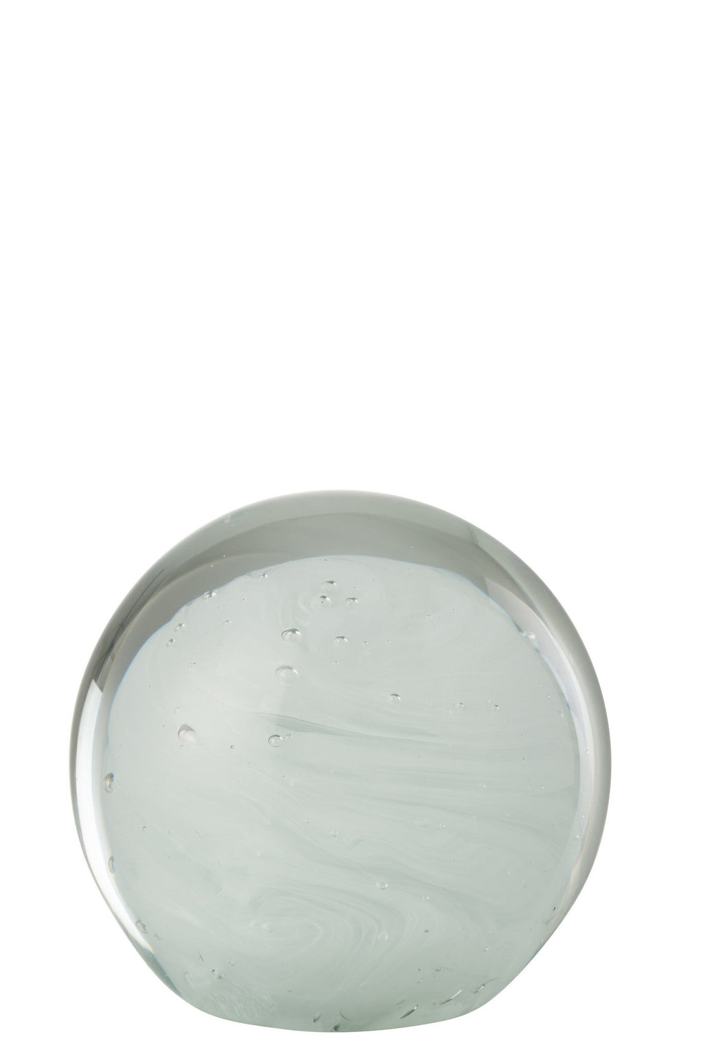 J-Line presse-papier Twister Rond - glas - wit large