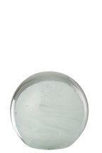 J-Line presse-papier Twister Rond - glas - wit large