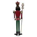 Kerstdecoratie Notenkraker 36 cm Groen Rood Metaal