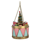Decoratie Beeld Trommel Ø 17x25/37 cm Roze Blauw Metaal