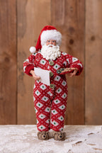 Beeld Kerstman 28 cm Rood Kunststof Beld Kerstmis