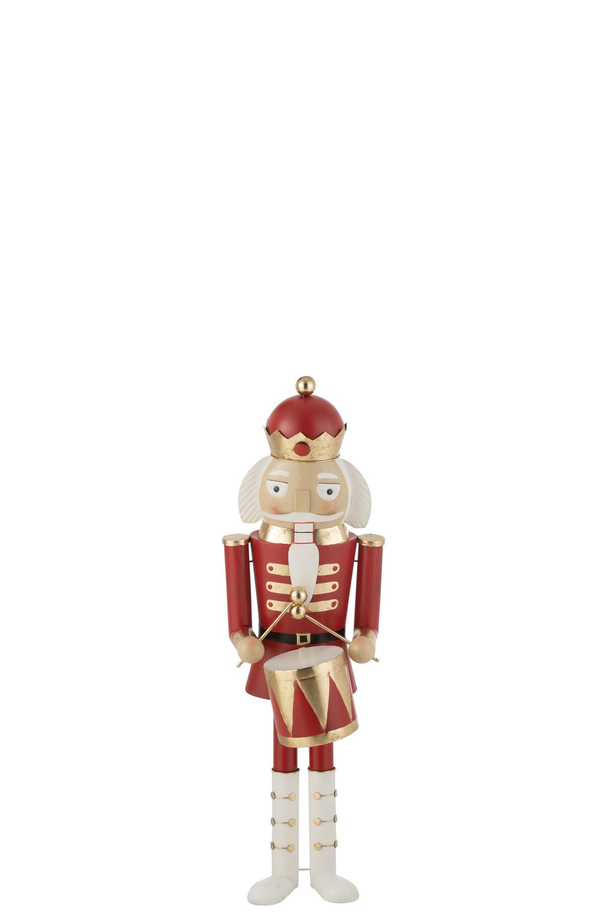 J-Line figuur Notenkraker - ijzer - zwart/wit - medium