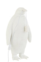 J-Line tafellamp Pinguïn - polyresin - wit - large