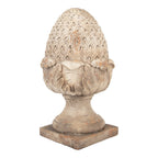 Decoratie Ornament Dennenappel 27x27x45 cm Beige Keramiek