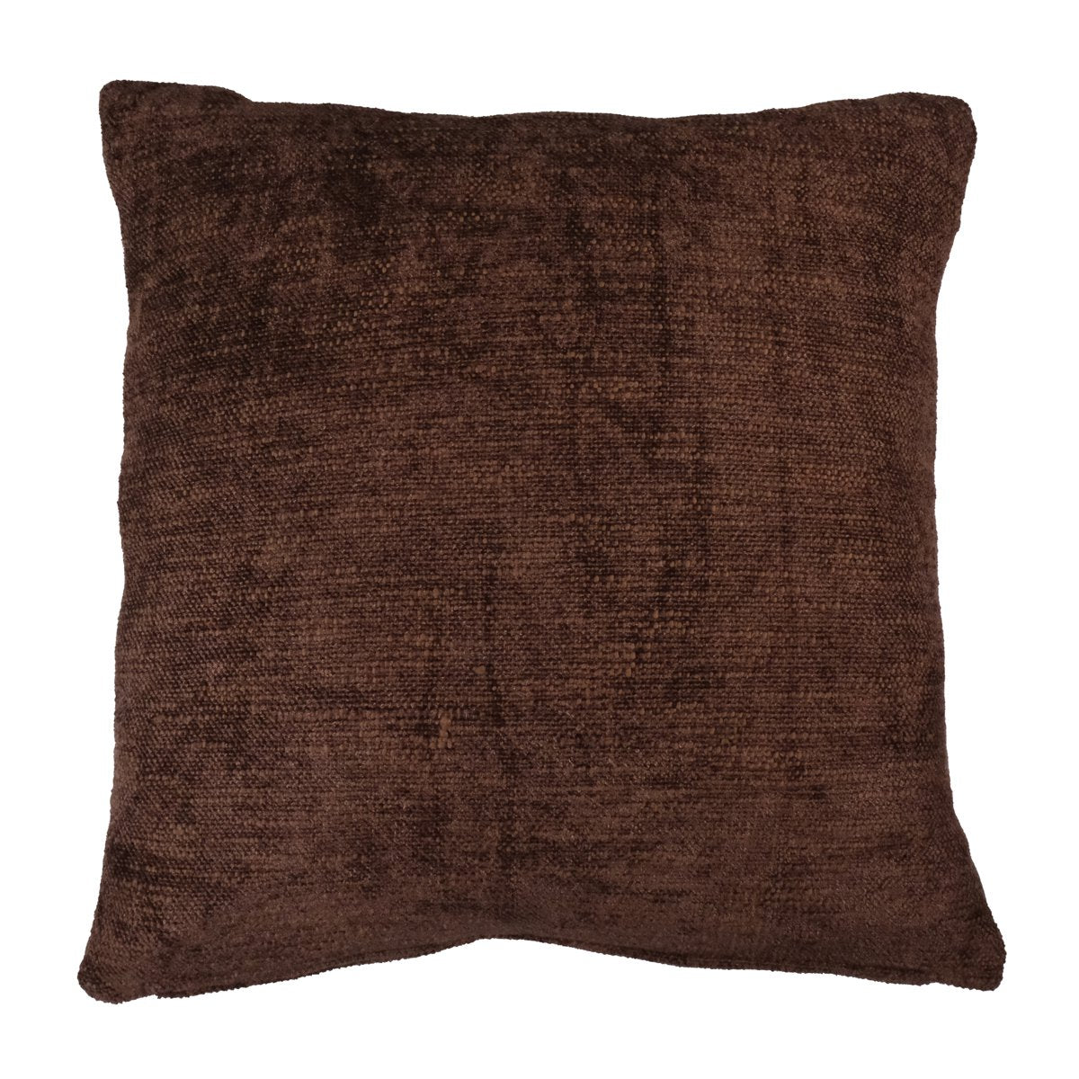 Coco Chenille kussen bruin 45x45cm