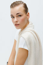 Midas sjaal ecru-beige