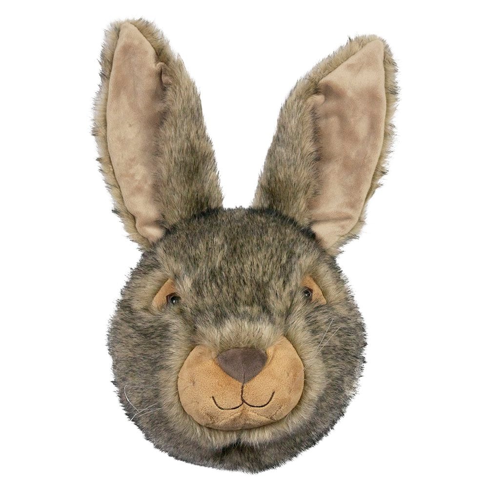 Knuffel konijn wandkop 30cm