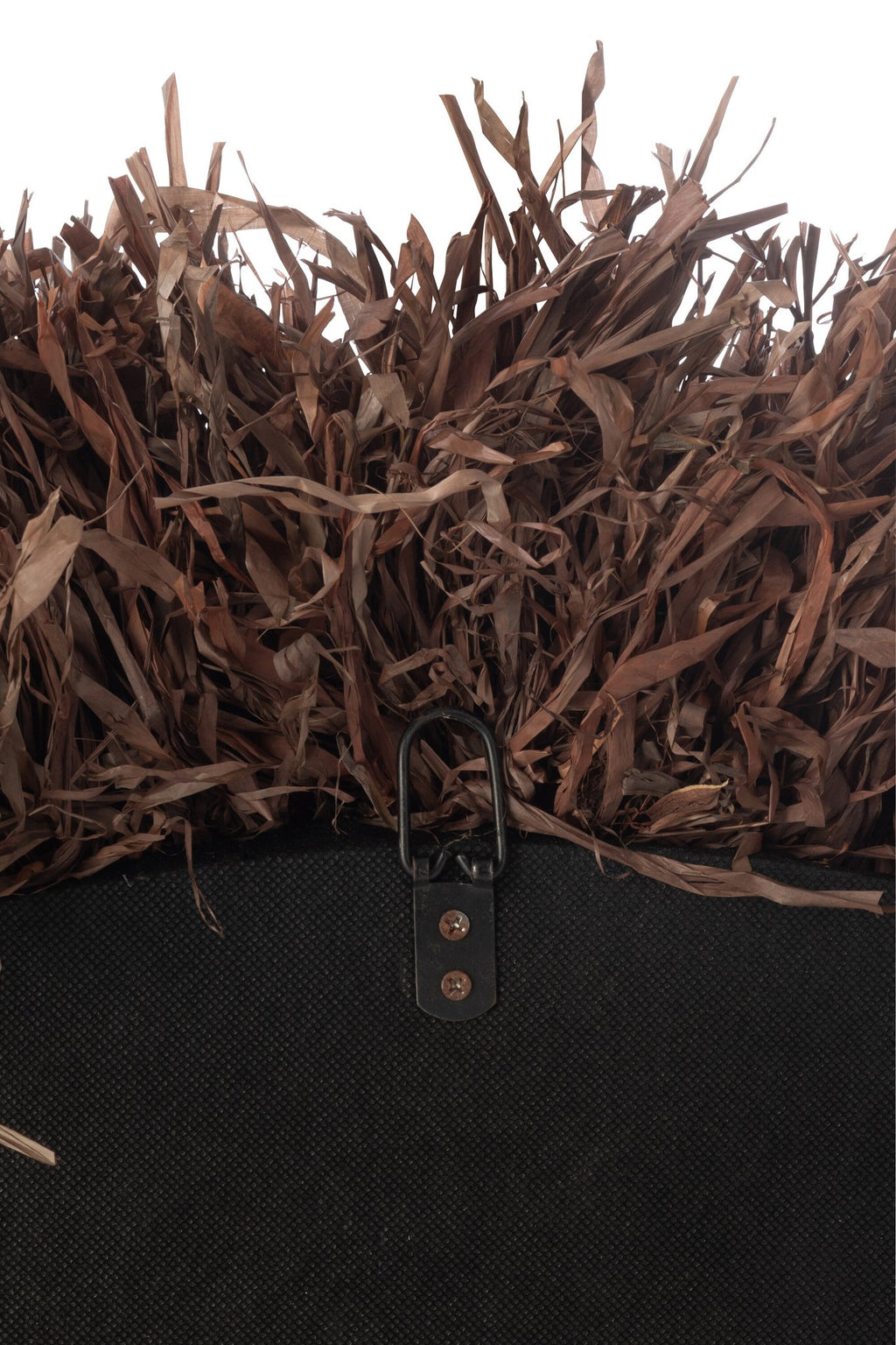 J-Line spiegel Rond Sisal - riet - bruin