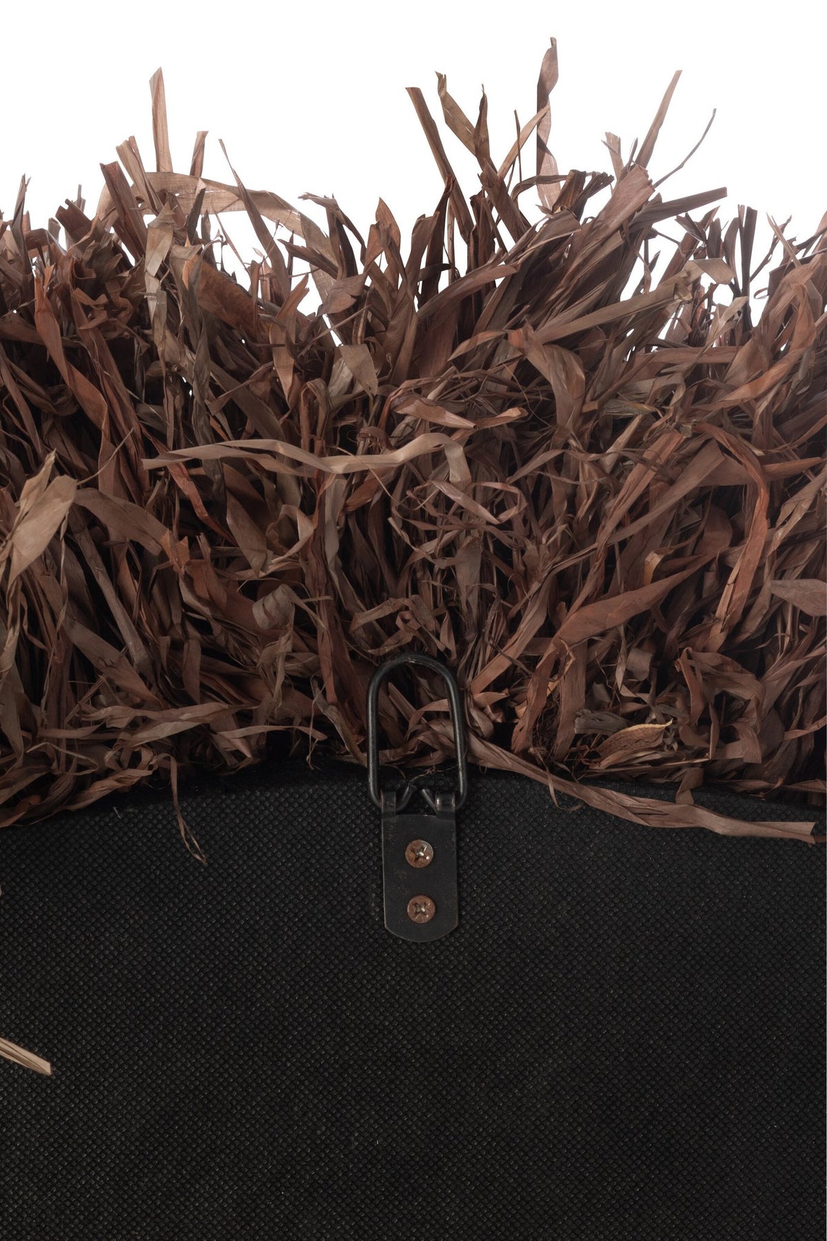 J-Line spiegel Rond Sisal - riet - bruin