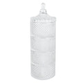 Glazen potje Ø 10x25 cm Transparant Glas Potje met Deksel