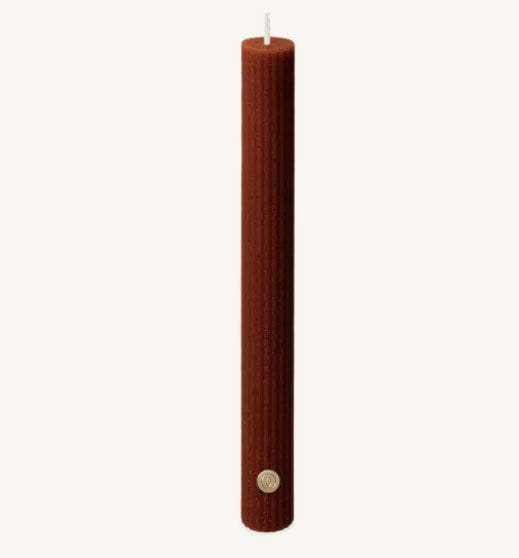Ribbed dinerkaars 9 stuks bordeaux