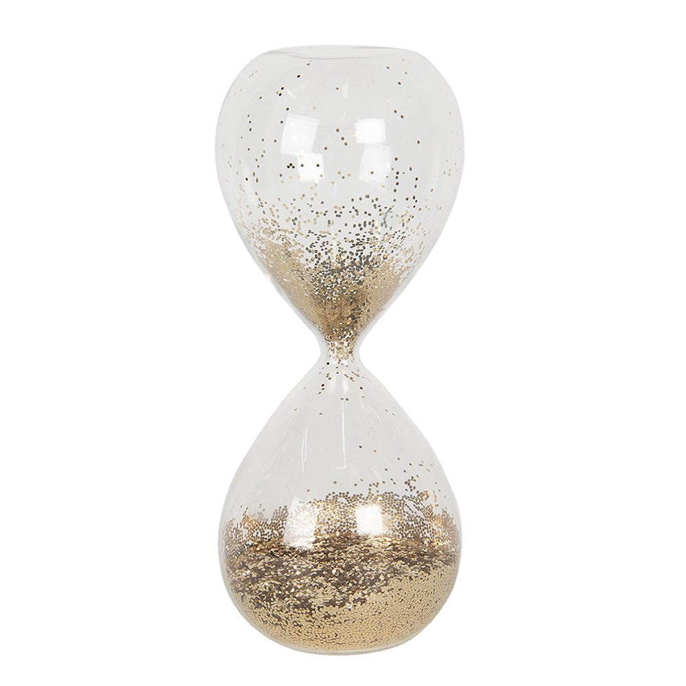 Zandloper 8x8x19 cm Transparant Glas