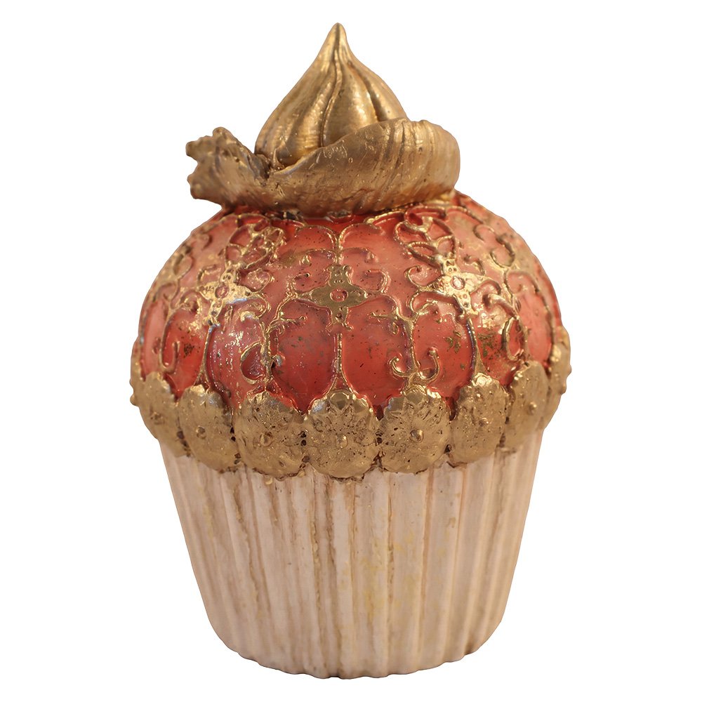 Decoratie Cupcake Wit Kunststof