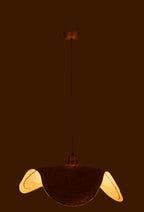 J-Line hangende Lamp Moon - jute - naturel - medium