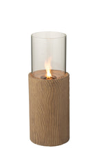 J-Line vuurschaal Trunk Rond - magnesium - bruin
