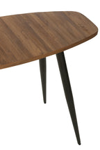 J-Line console Ovaal - gerecycleerd hout - naturel