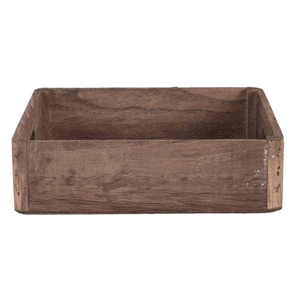 Decoratie Dienblad Set van 3 Bruin Hout Serveerschaal