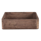 Decoratie Dienblad Set van 3 Bruin Hout Serveerschaal