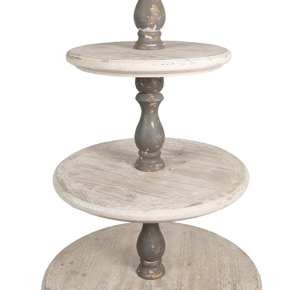 Etagère 5 Laags Ø 71x143 cm wit Grijs thoun
