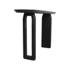 Bullnose consoletafel zwart