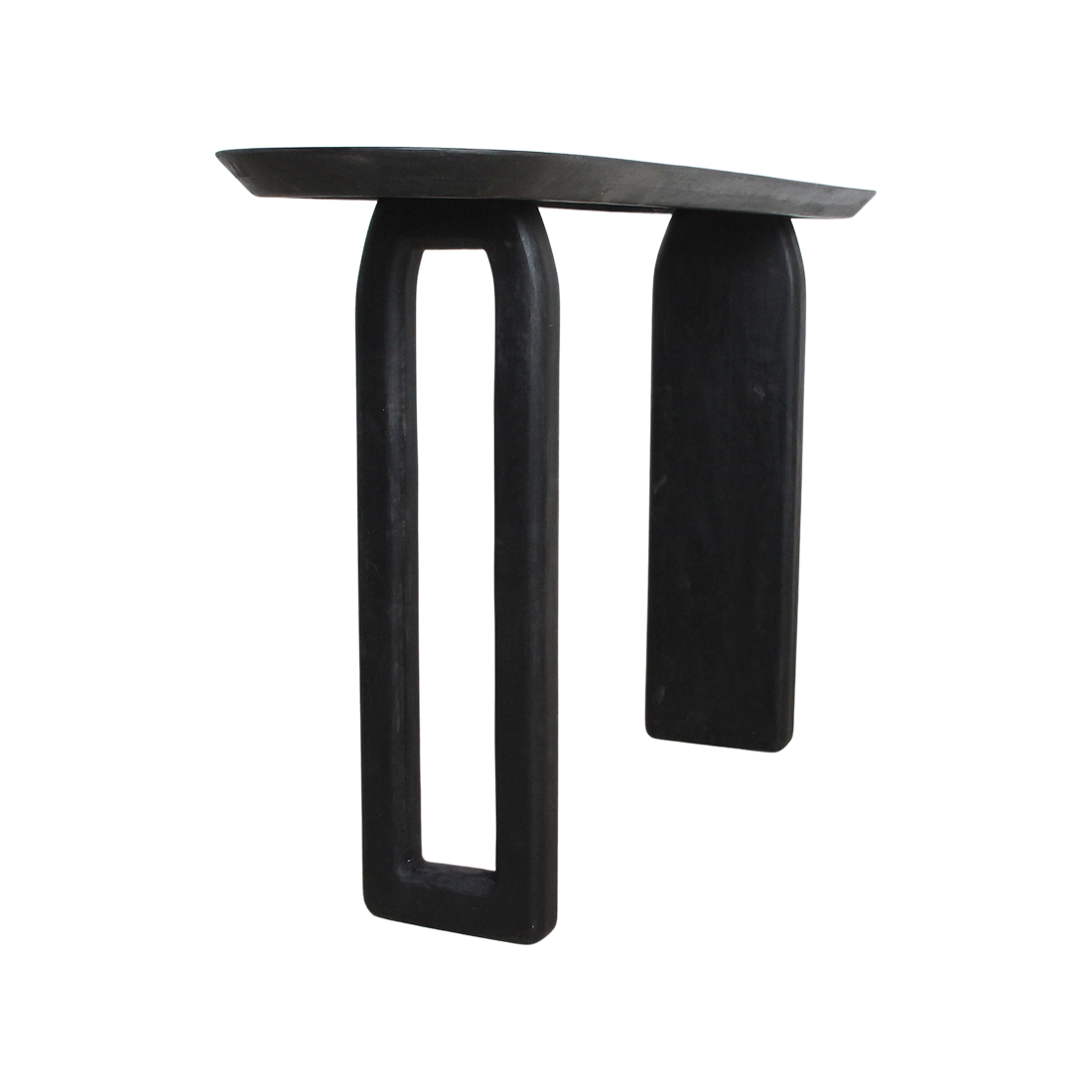 Bullnose consoletafel zwart