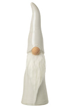 J-Line figuur Kabouter Hoed - porselein - grijs - L