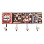 Wandkapstok 40x5x17 cm Rood Zwart IJzer Auto