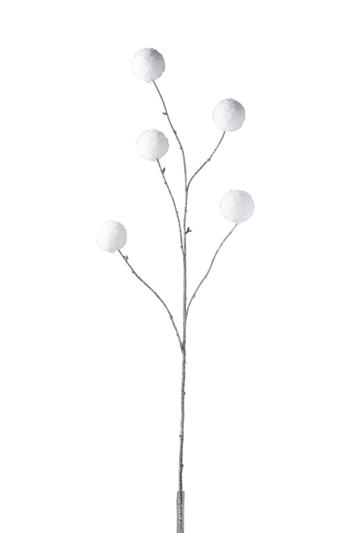 J-Line Tak Pompom Kunststof Wit Large