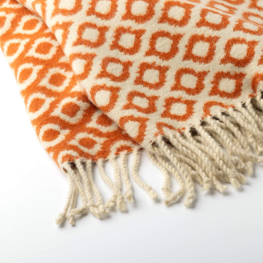 Isabella | Plaid | 150x200 cm Potters Clay | Oranje | Uni | Hoii | 60% katoen 40% acryl