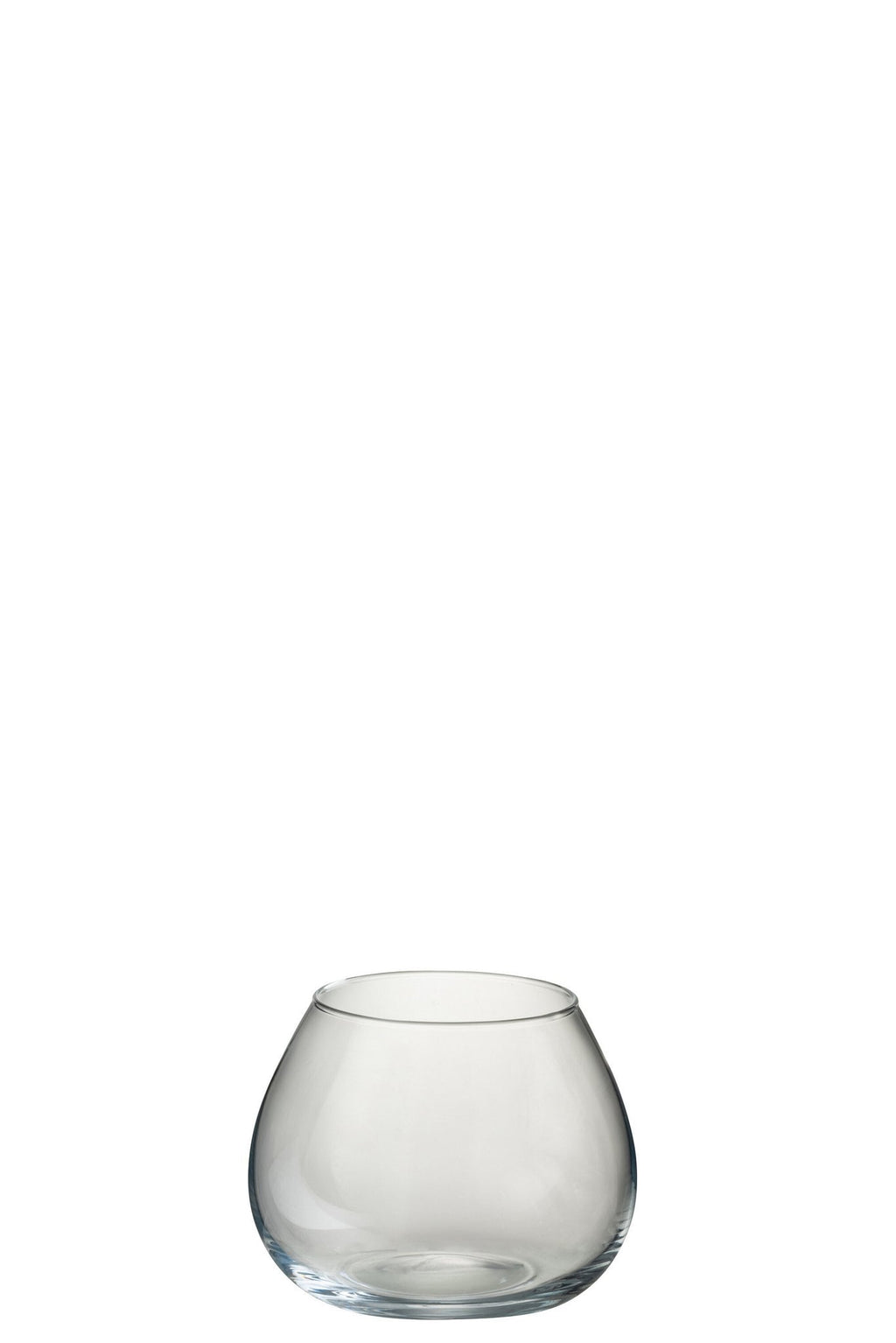 J-Line vaas Fie - glas - transparant - small - Ø 19 cm