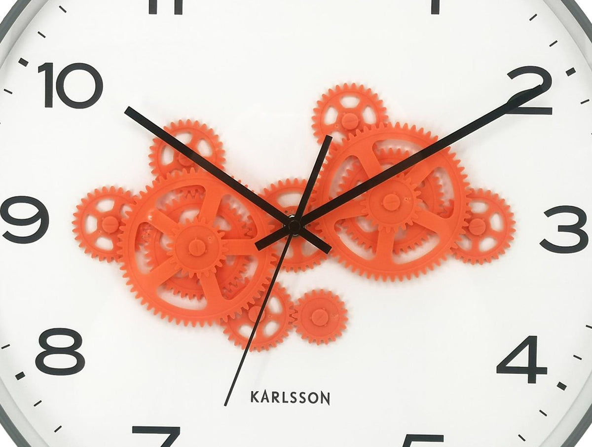 Wandklok Open tandwiel