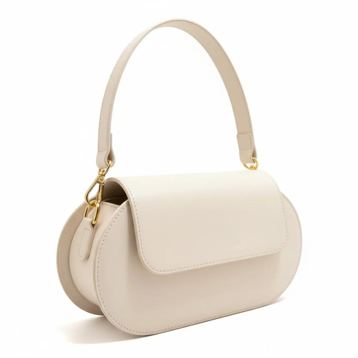 Rubis | Beige Italiaans lederen crossbody & handtas