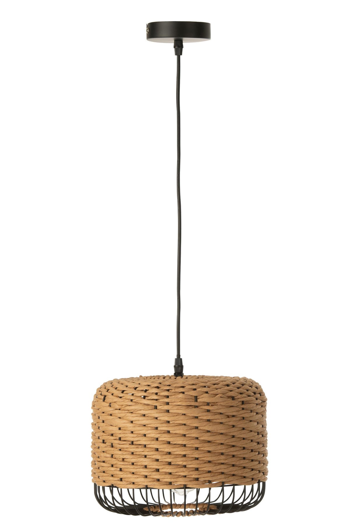 J-Line Plafondlamp Metaal Naturel